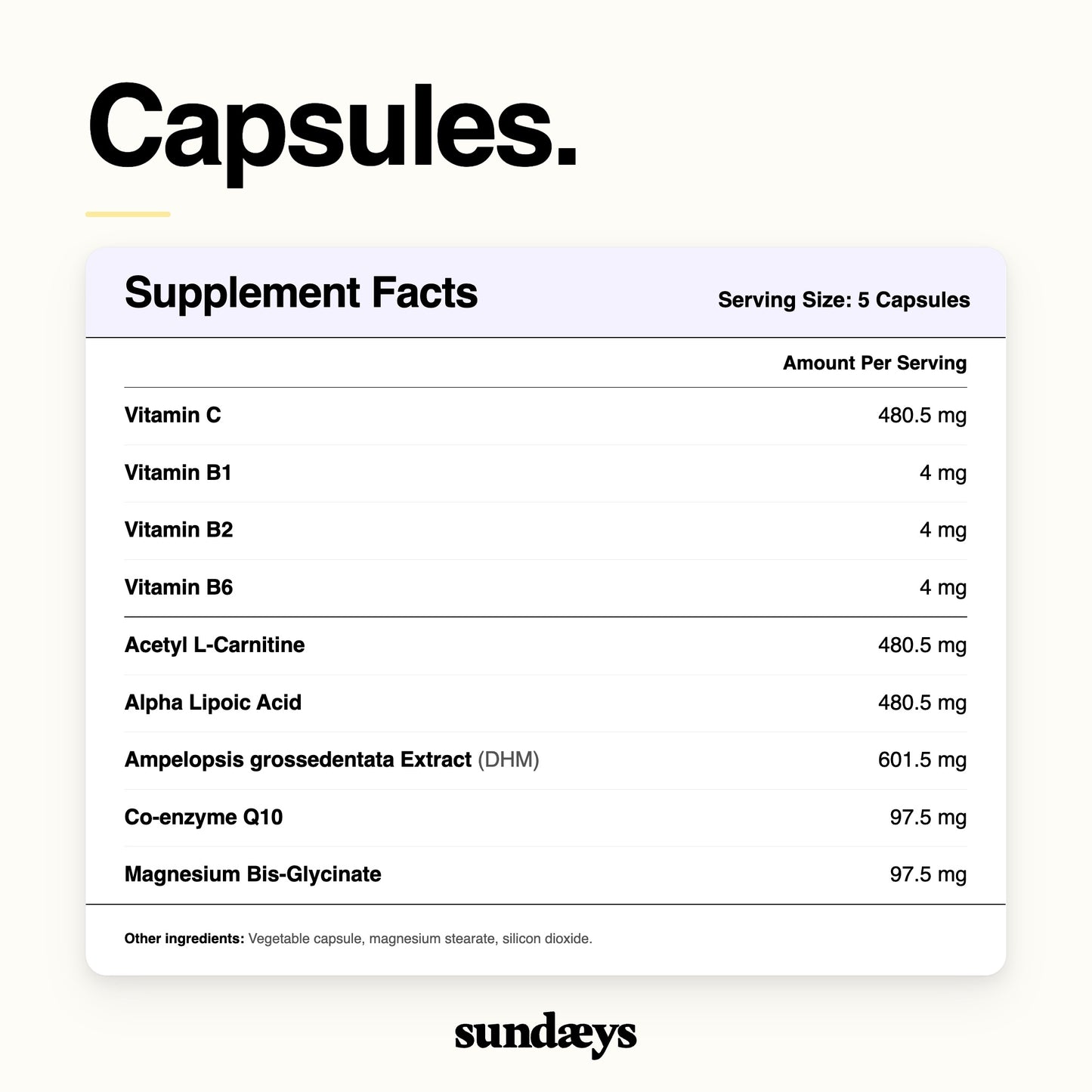 sundæys – The Standard