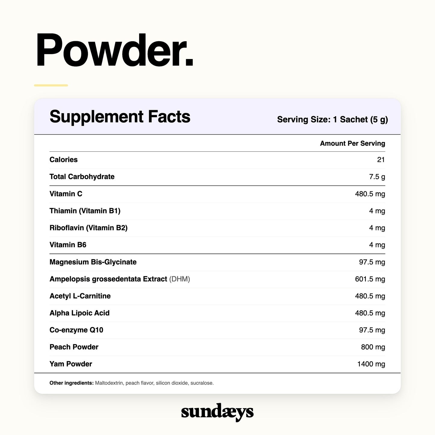 sundæys – The Standard
